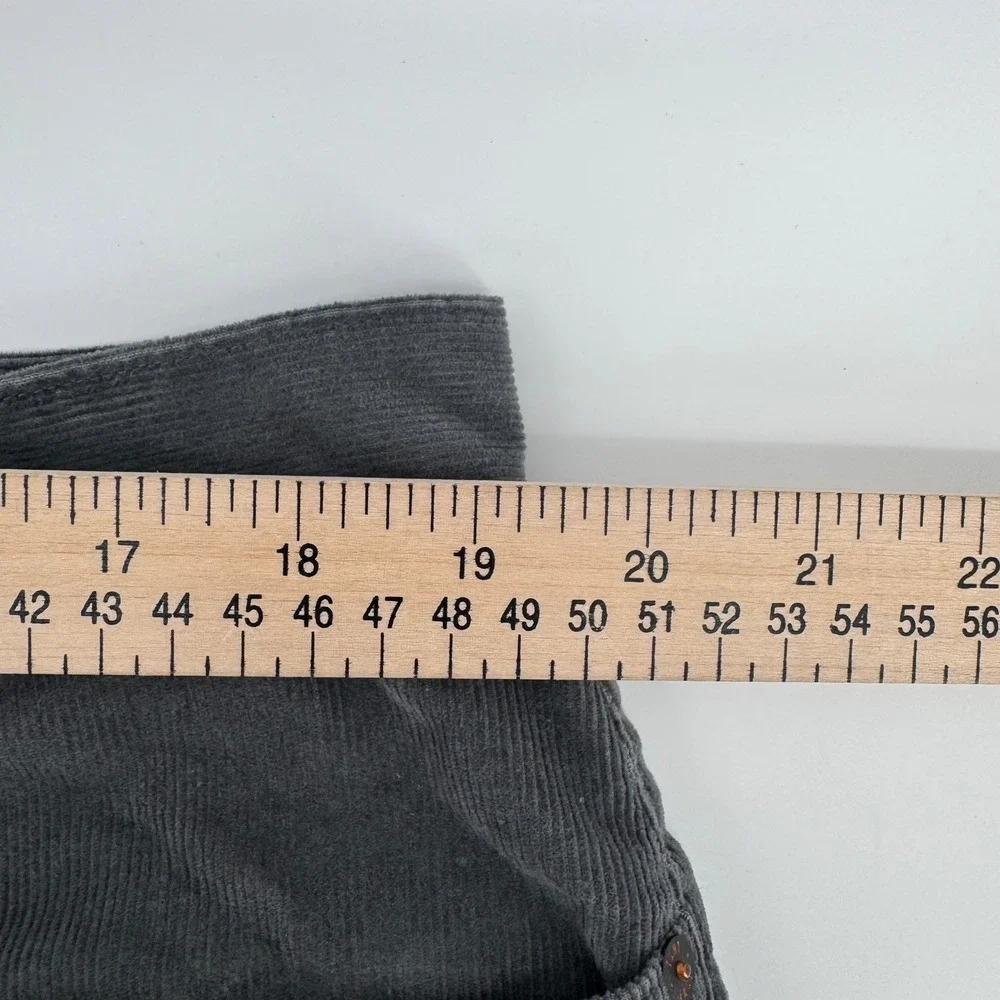 Todd Snyder Mens Slim Fit Corduroy Pants 38x32 Charcoal Grey Stretch 5-Pocket